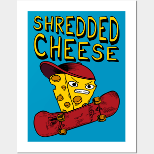 Shredded Cheese - Meme, Skateboard, Punk Posters and Art